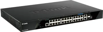 Switch D-Link DGS-1520-28MP/E, Managed, L3, Gigabit Ethernet, PoE, Rack 1U