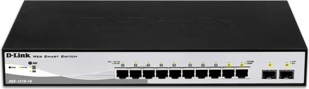 Switch D-Link DGS-1210-10, Managed, L2, Gigabit Ethernet, 1U - 1