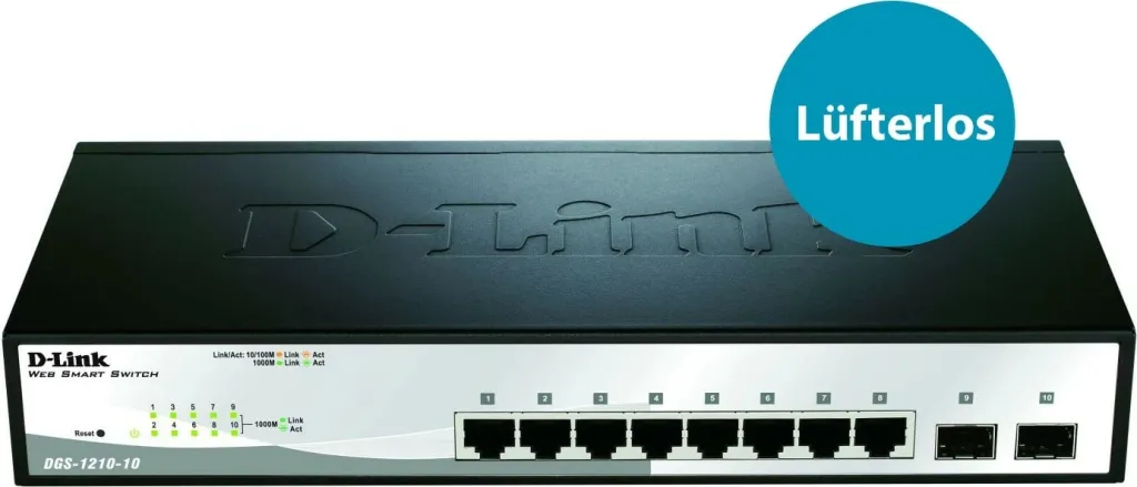 Switch D-Link DGS-1210-10, Managed, L2, Gigabit Ethernet, 1U - 3