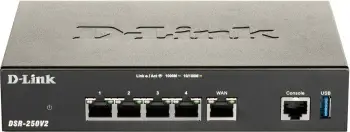 Router D-Link DSR-250V2, 802.11g, Ethernet LAN, i zi