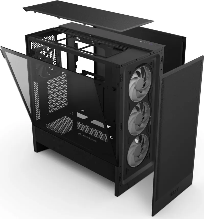 Kasë NZXT H5 Flow RGB (2024), e zezë - 5