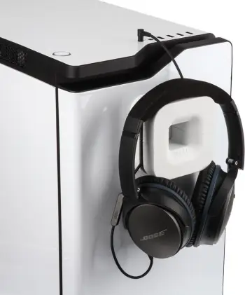 Mbajtëse për kufje Nzxt, silikoni, e bardhë