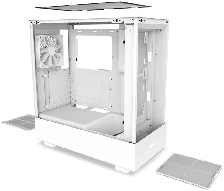 Kasë NZXT H5 Flow, e bardhë - 2