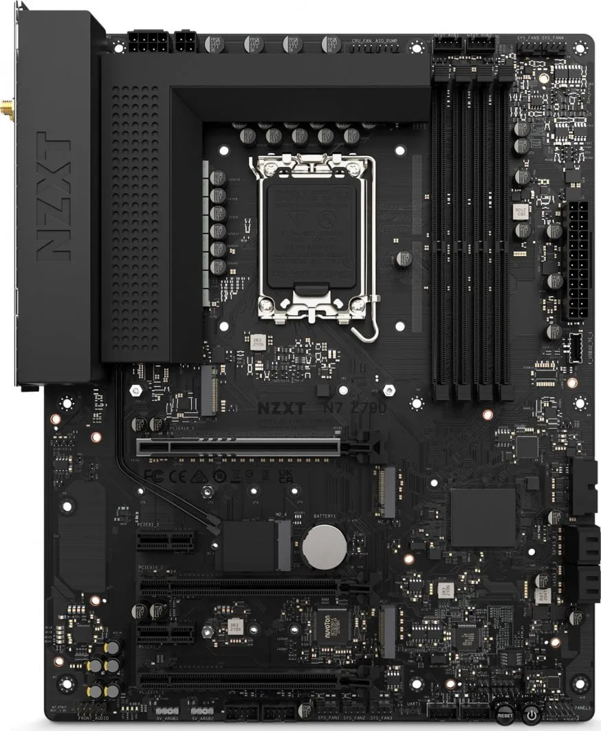 Pllakë amë Nzxt N7 Z790 MATTE, e zezë - 3