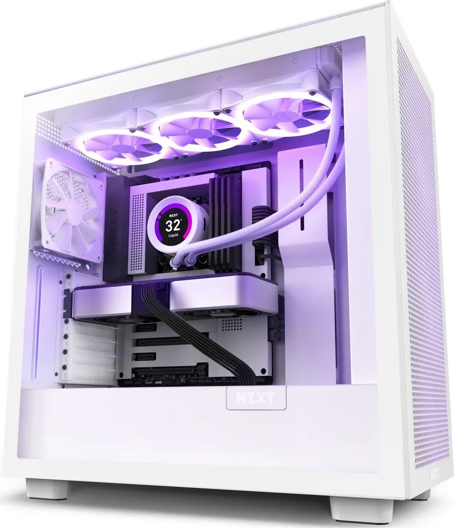 Kasë Nzxt H7 Flow (CM-H71FW-01), e bardhë - 1