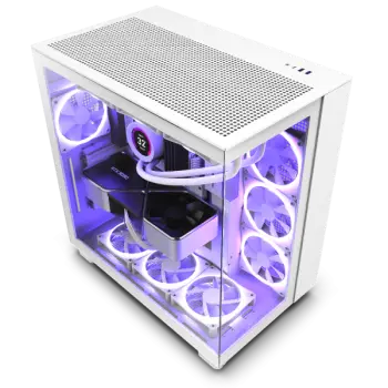 Kasë Nzxt H9 Flow (CM-H91FW-01), e bardhë
