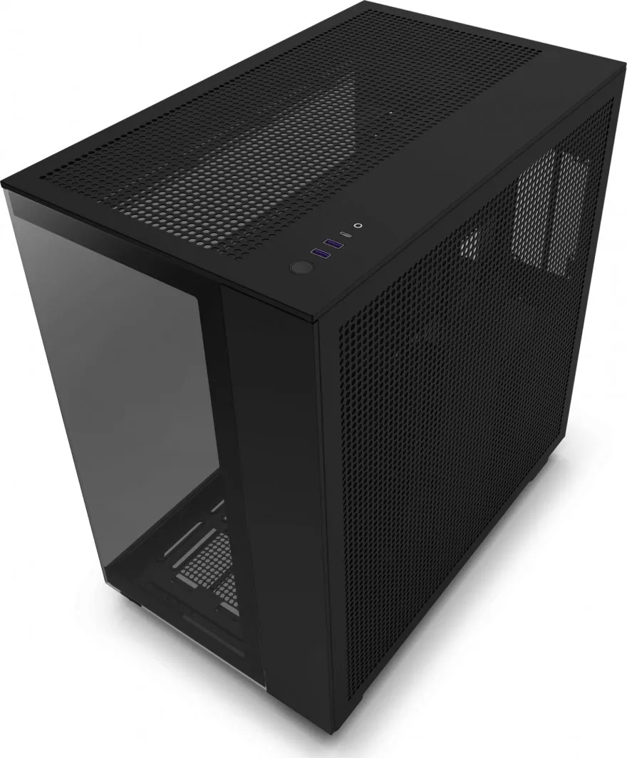 Kasë Nzxt H9 Flow, e zezë - 3