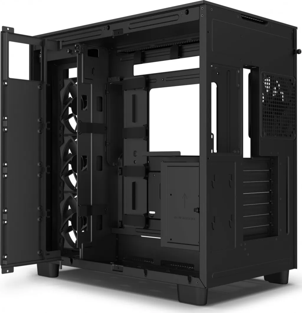 Kasë Nzxt H9 Flow, e zezë - 5