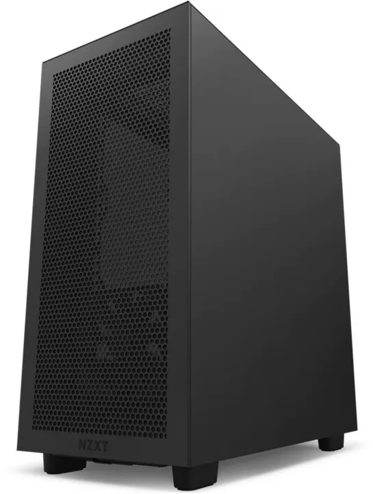 Kasë kompjuteri NZXT H7 Flow, USB-C, xham, e zezë - 1