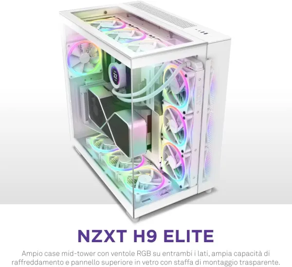 Kasë NZXT H9 Elite, e bardhë - 2