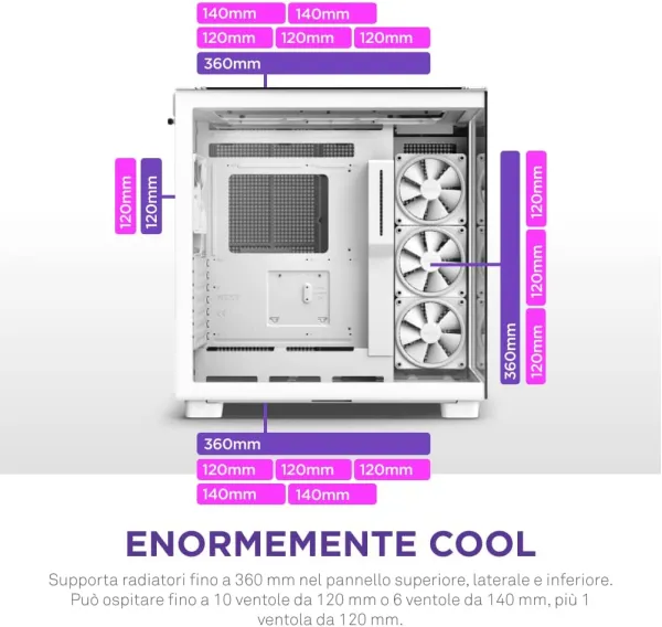 Kasë NZXT H9 Elite, e bardhë - 5