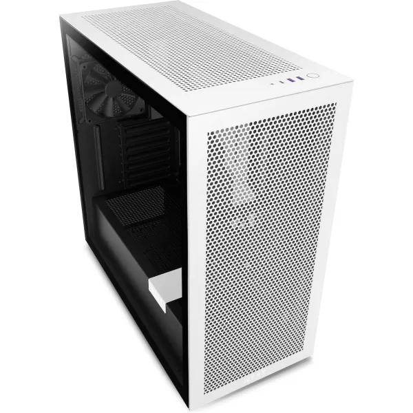 Kasë Nzxt H7 Flow (CM-H71FG-01), e bardhë/zezë - 3