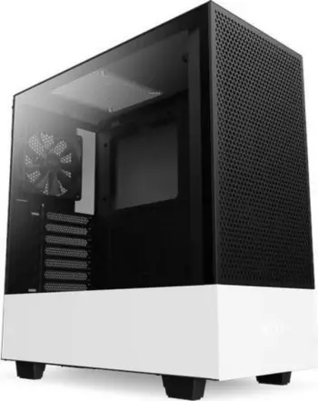 Kasë kompjuteri Nzxt H510 Flow (CA-H52FW-01), e zezë/ bardhë
