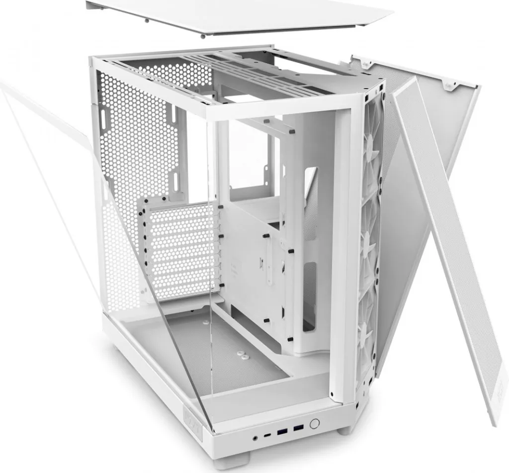Kasë Nzxt H6 Flow, Midi Tower - 4
