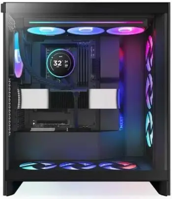 Ftohës uji për procesor NZXT Kraken Elite 360 RGB, radiator 360mm, ekran IPS 2.72", i zi
