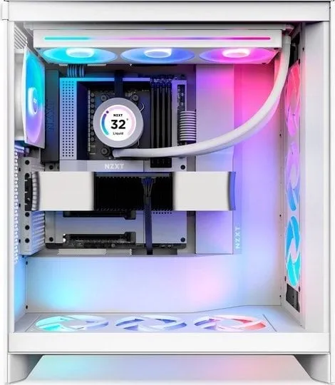 Kasë Nzxt H7 Flow RGB, e bardhë, Midi Tower - 3