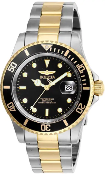 Orë dore për meshkuj Invicta Pro Diver 25973, e argjendtë/artë