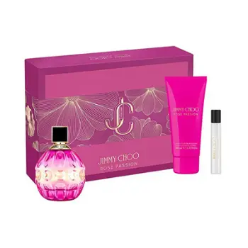 Set për femra Jimmy Choo Rose Passion, EDP 100 ml + losion trupi 100 ml + EDP 7.5 ml