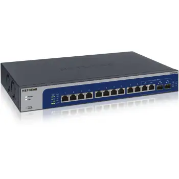 Switch NETGEAR XS512EM, 12 porta 10G, Managed, Rack 1U, blu/gri