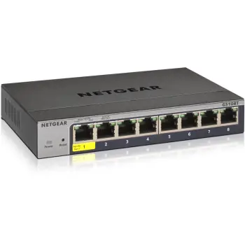 Switch Netgear GS108T-300PES 8 porte Gigabit Smart Managed, e zezë