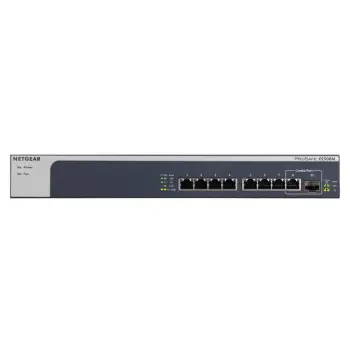 Switch NETGEAR XS508M, 8 porte, 10G Ethernet, rackmount, gri/argjend