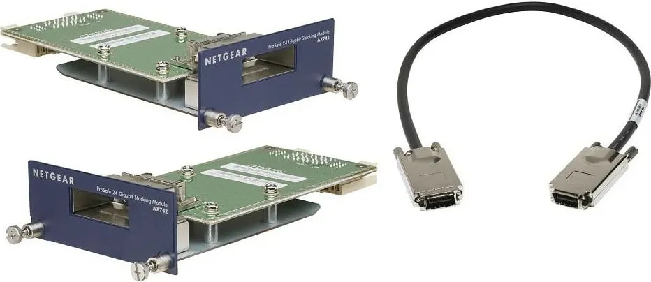 Komplet stacking NETGEAR AX742, 24Gb, për rrjet, blu - 1