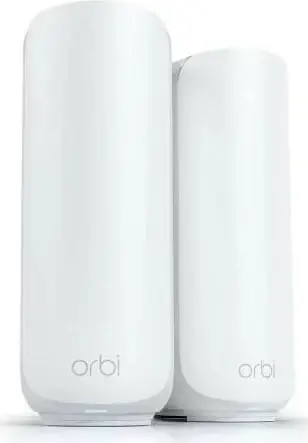 Sistem mesh Netgear Orbi RBE372, Wi-Fi 7, 2 elemente, i bardhë