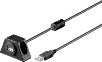 Kabllo USB Goobay USB-A në USB-A 93351, 2 m, e zezë