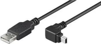 Kabllo Goobay USB A - MiniUSB 93971, 1.8m, e zezë