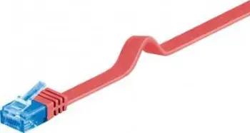 Kabllo rrjeti Pro LAN CAT 6A U/UTP, 2m, flat, e kuqe