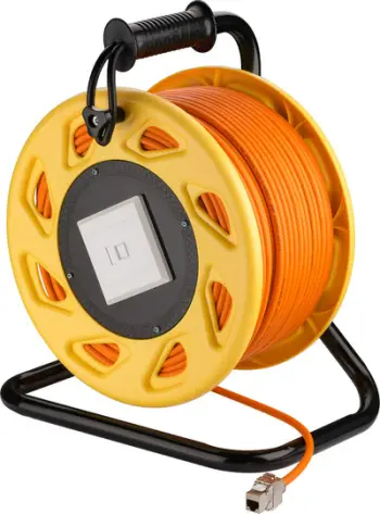 Kabllo zgjatuese interneti Goobay S / FTP cat.7A 4 x 2 x AWG23 LSZH, 90m, portokalli