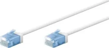 Kabllo rrjeti Goobay Patch Cable CAT 6A, 0.15m, ultrafleksibël, i bardhë