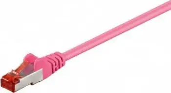 Kabllo rrjeti Pro LAN CAT 6 S/FTP, 0.1m, rozë