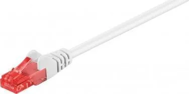 Kabllo rrjeti goobay CAT 6, U UTP, 1m, e bardhë - 1