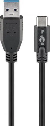 Kabllo USB Goobay USB-A - USB-C, 3 m, e zezë - 1