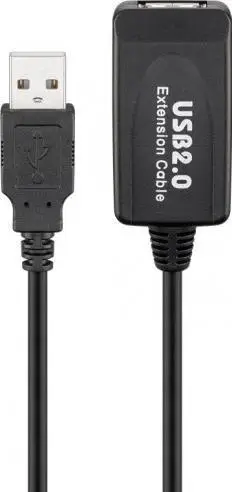 Kabllo USB Goobay USB-A, 10m, e zezë