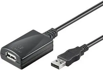 Kabllo Goobay USB-A në USB-A, 5 m, e zezë (68876)
