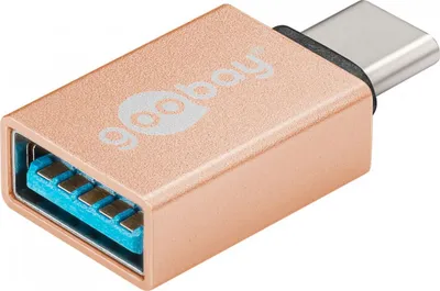 Adapter USB Type C në USB 3.0 Type A Pro, gold - 3