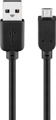 Kabull USB Delock, USB A në Micro USB, 30 cm, i zi - 1