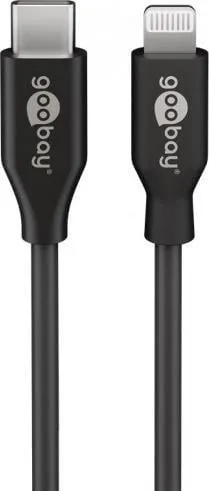 Kabllo Goobay 39445 Lightning USB C, 1 m, i zi - 1