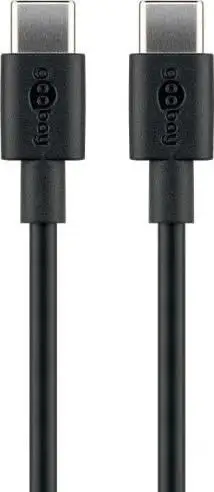 Kabllo USB C Goobay 66316, 0.5 m, karikim dhe data, e bardhë