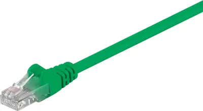 Kabllo Goobay Patchcord U/UTP cat. 5e CCA, 3m, e gjelbër - 1