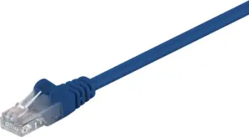 Kabllo rrjeti Goobay Patchcord U/UTP 5e CCA, 1.5m, e kaltër