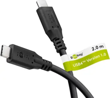 Kabllo USB C Goobay USB4, 2 m, 240W Power Delivery, 20 Gbit/s