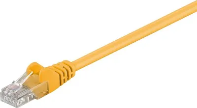 Kabëll patch Goobay 95556 CAT 5e, U / UTP, e verdhë, 1.5 m - 1