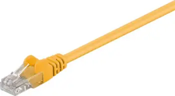 Kabëll patch Goobay 95556 CAT 5e, U / UTP, e verdhë, 1.5 m