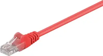 Kabllo rrjeti Goobay 95561, 5 m, cat. 5e, U/UTP, RJ-45, e kuqe