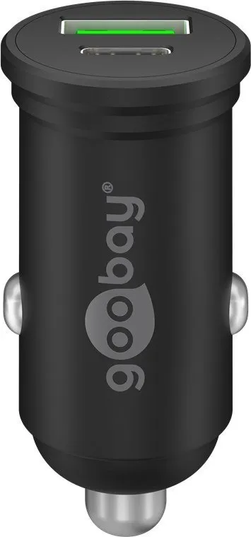 Karikues makine Goobay Dual USB, USB C, karikim i shpejtë, i zi - 1