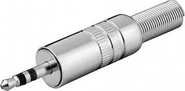 Adapter audio Goobay Jack 3.5 mm stereo, metalik - 1