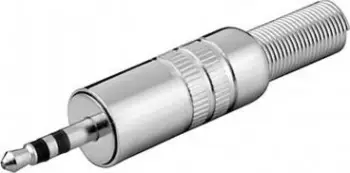 Adapter audio Goobay Jack 3.5 mm stereo, metalik
